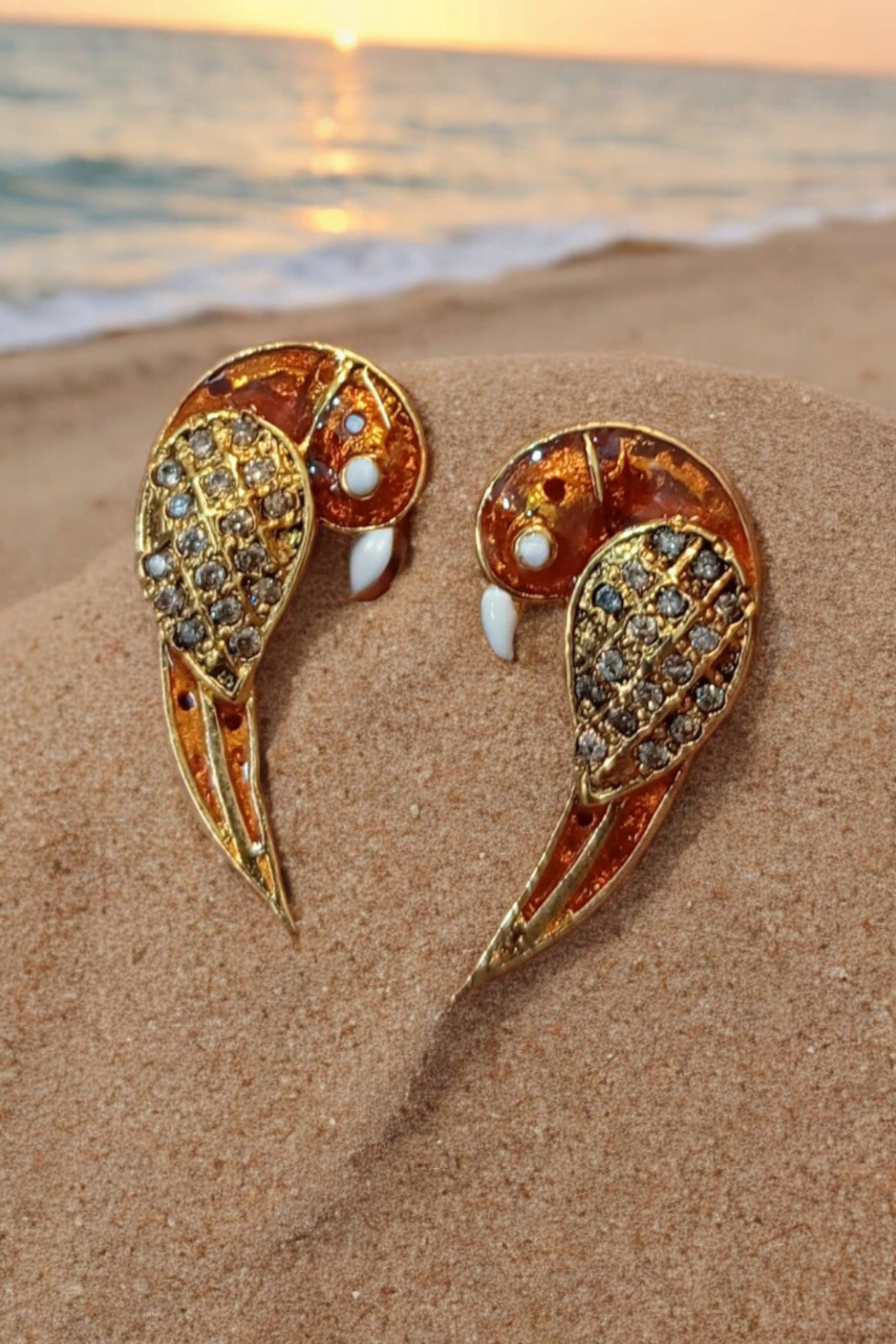 Mian Mitthu Meena Gold Plated Tops – Playful Elegance